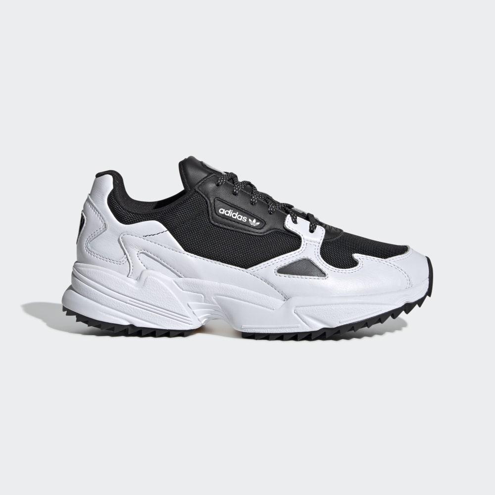 Adidas Women's Falcon Trail Originals Shoes Black/White/Metal Ireland EF9024